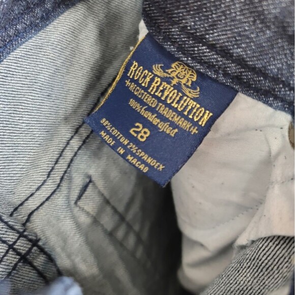 Rock Revolution Distressed Straight Leg Womens Jeans Size 28 - Picture 11 of 15